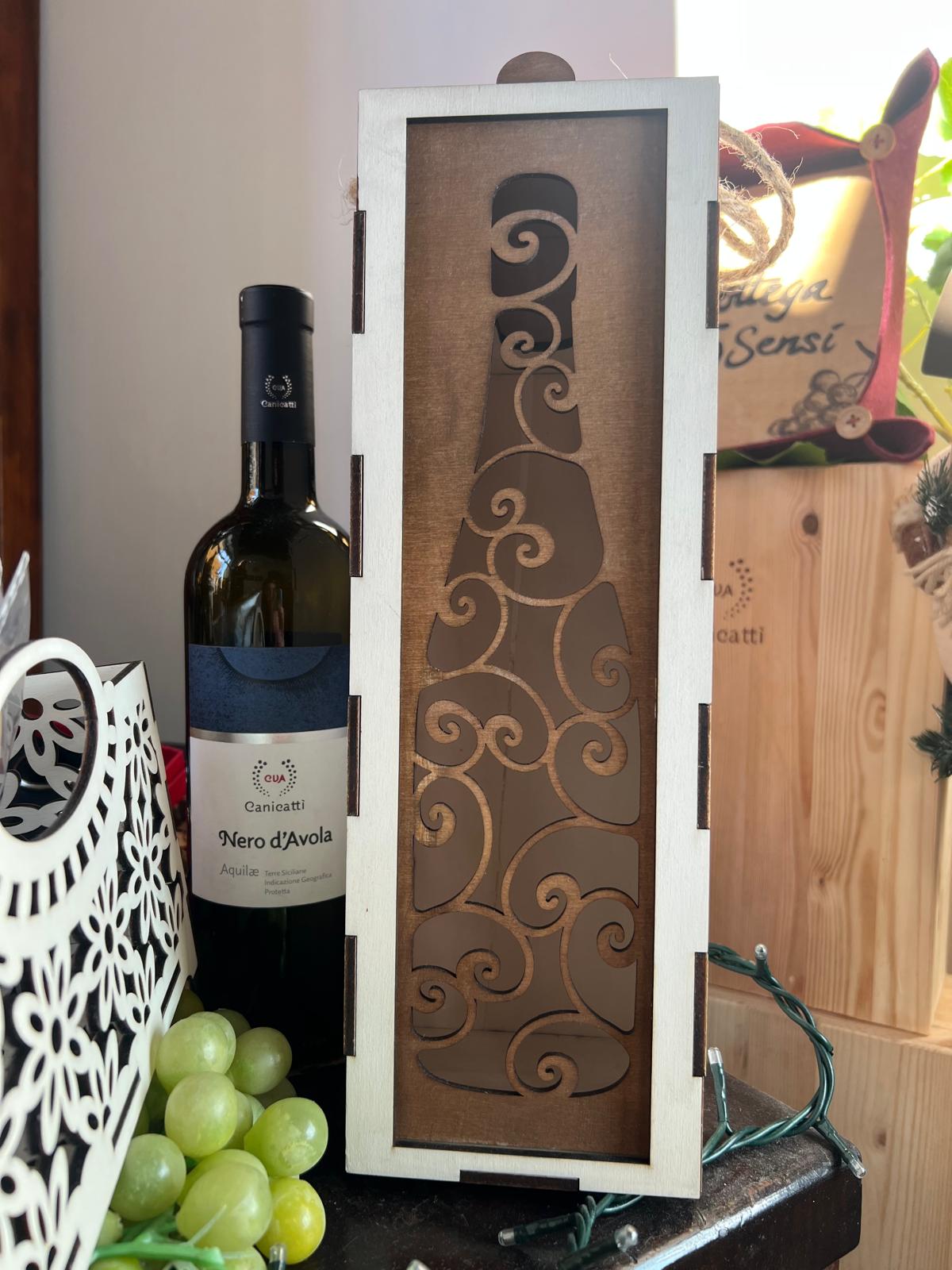 Scatola portabottiglie - Design bottiglia